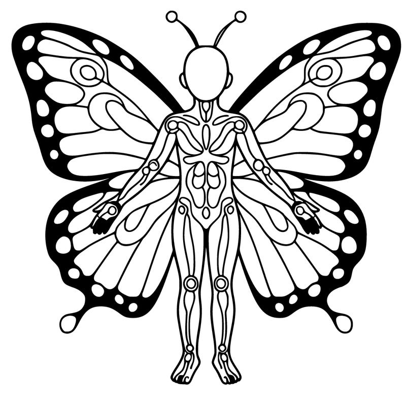 human butterfly