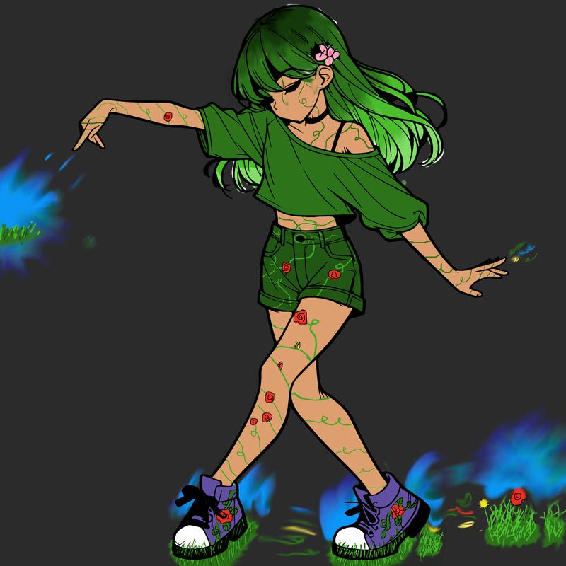 realistic girl danceing