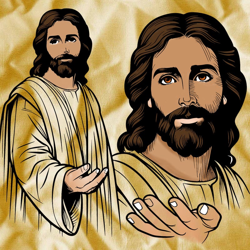 realistic drawing of jesus