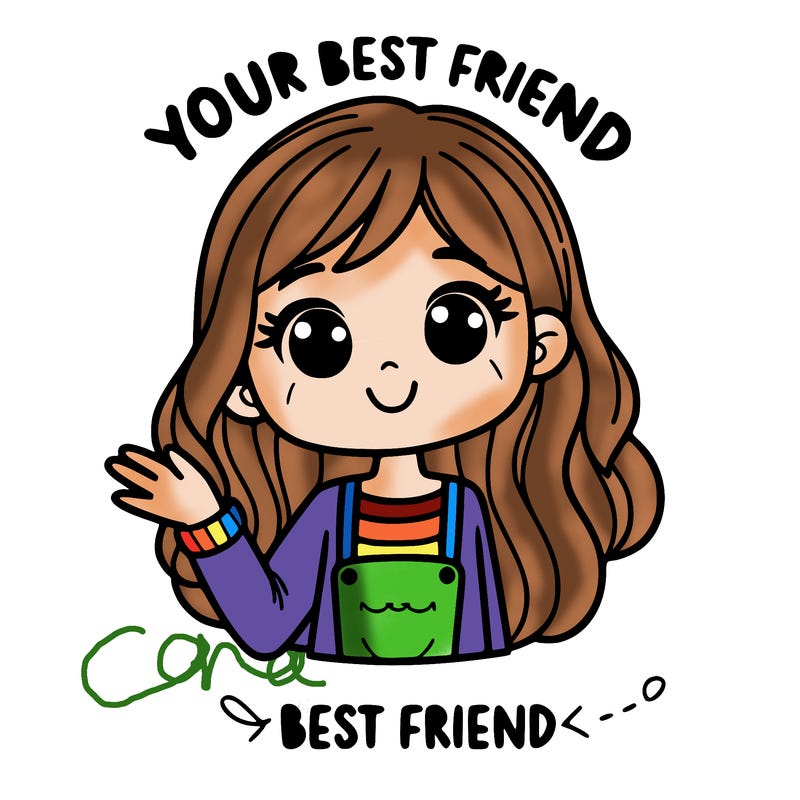 your best friend is holding her hand always