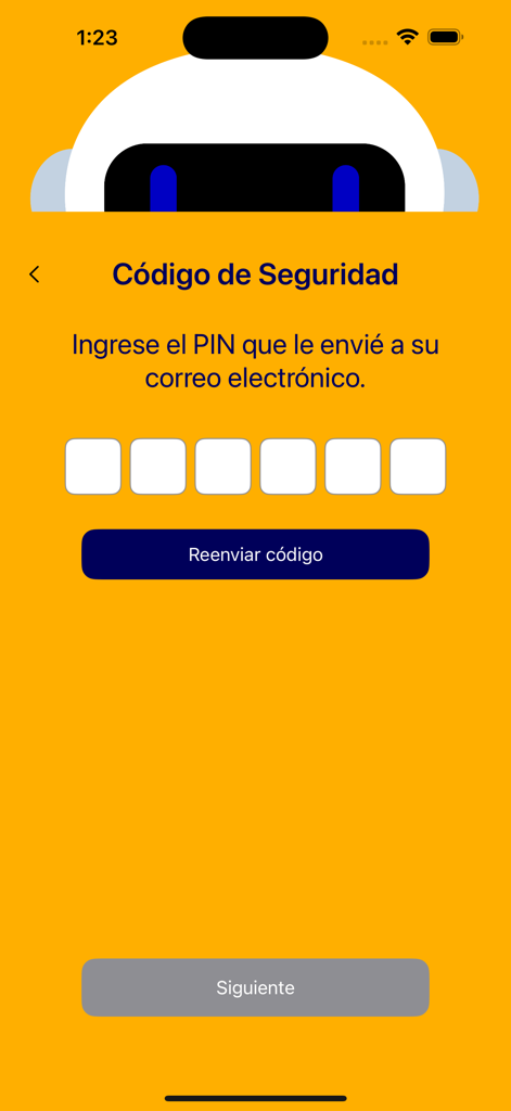 ARi: Finanzas Para Humanos - ARi app security code entry screen for user verification