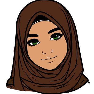 realistic girl with hijap