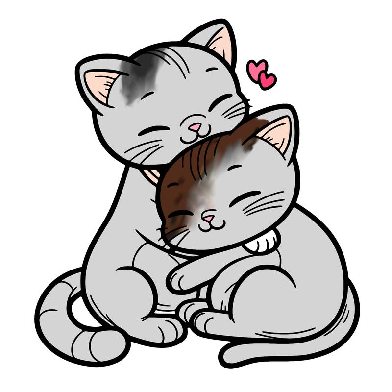 cats cuddling