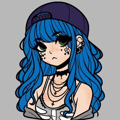 scene girl aesthetic