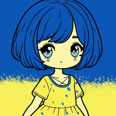 cute girl with short hair