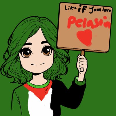 realistic girl holding up a sign