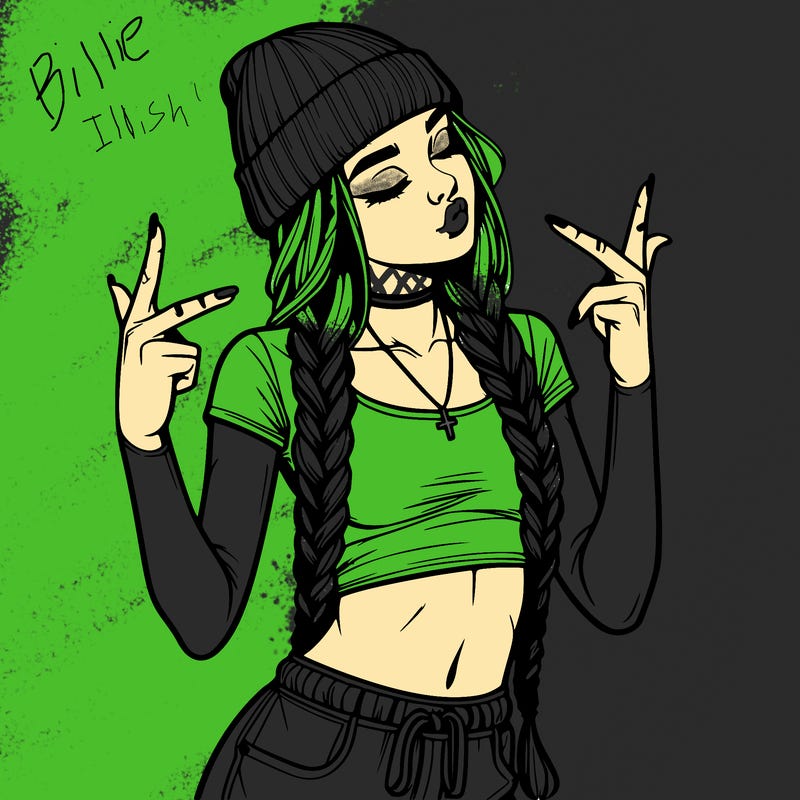 realistic teenage girl with braids and a beanie and crop top doing 🫶🏼