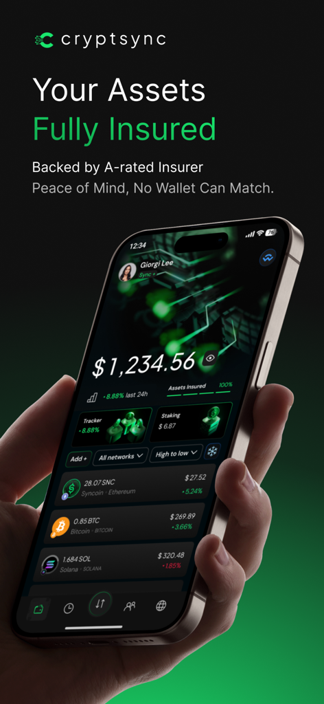 CryptSync | The Secure & Insured Self-Custody Crypto Wallet