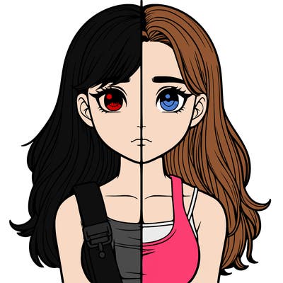 realistic girl split