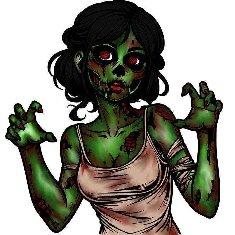 realistic zombie girl