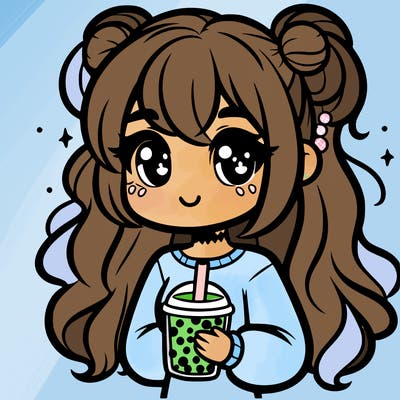 girl with boba