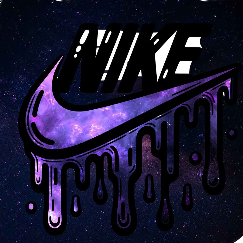 dripping nike logo