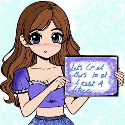 realistic pretty girl holding blank sign