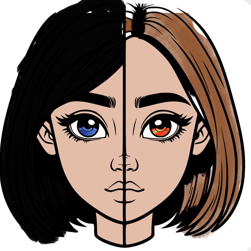 realistic girl split