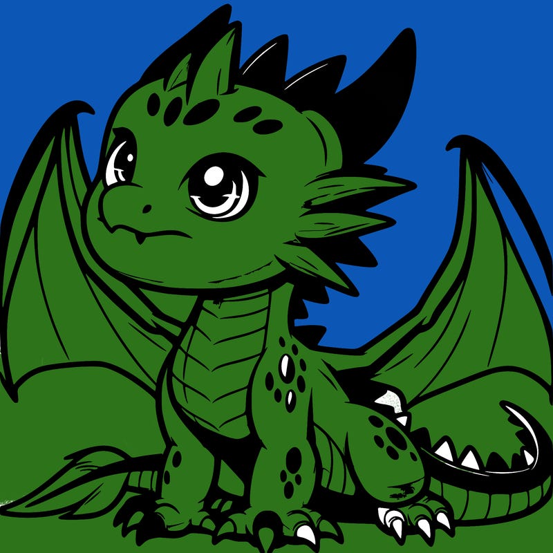 fierce baby night dragon