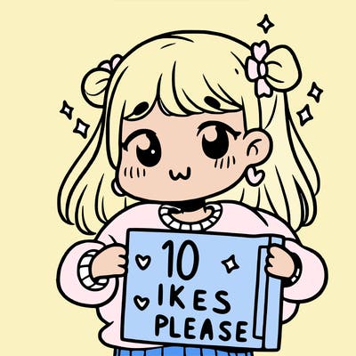 girl holding a sign that says 10 likes please