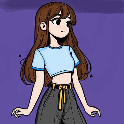 girl in a cute crop top