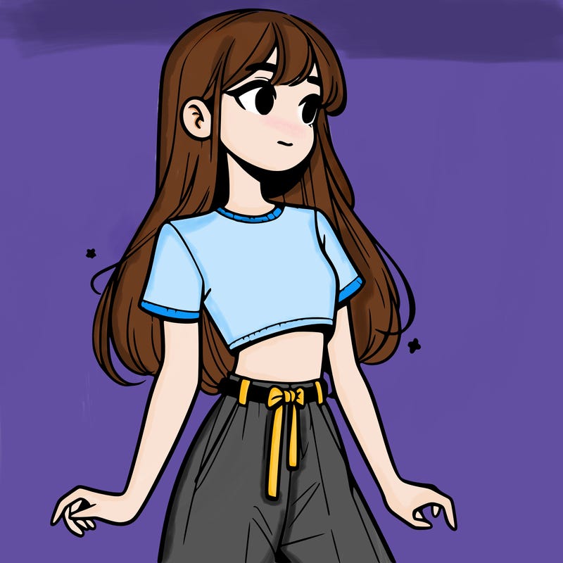 girl in a cute crop top