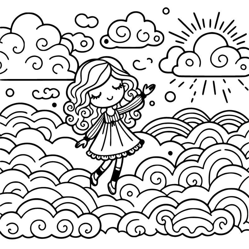in the clouds