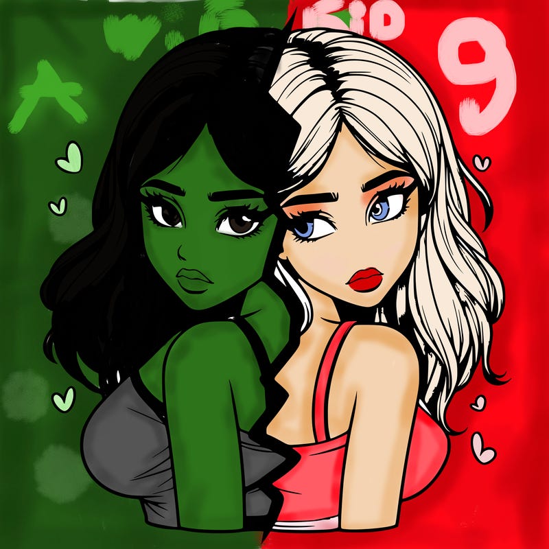 realistic girl split