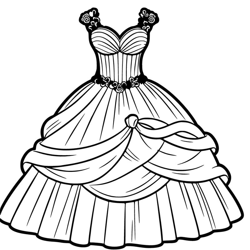 a beautiful  wedding  dress