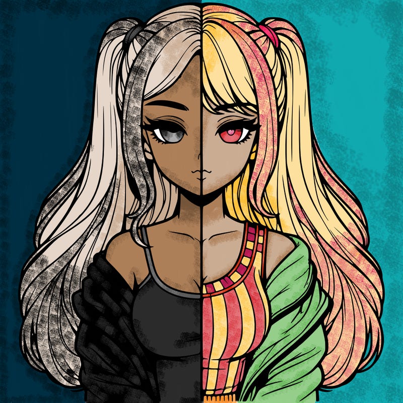 realistic girl split