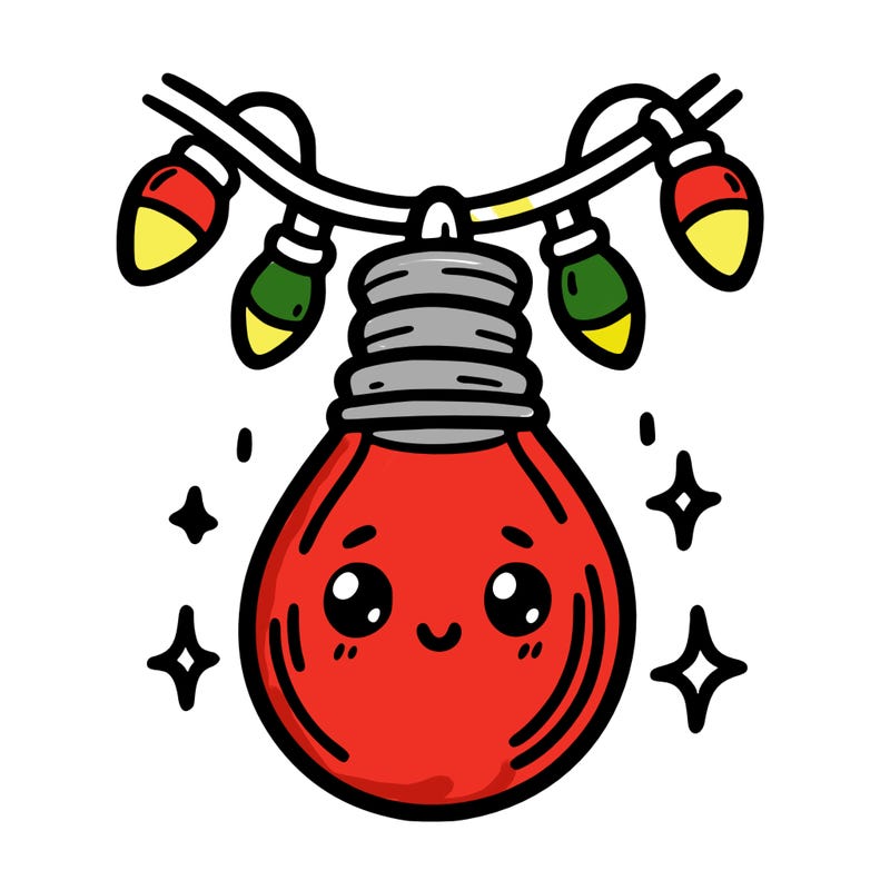 small bulb of a garland