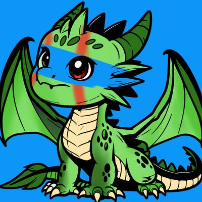 fierce baby night dragon