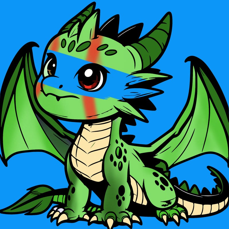 fierce baby night dragon