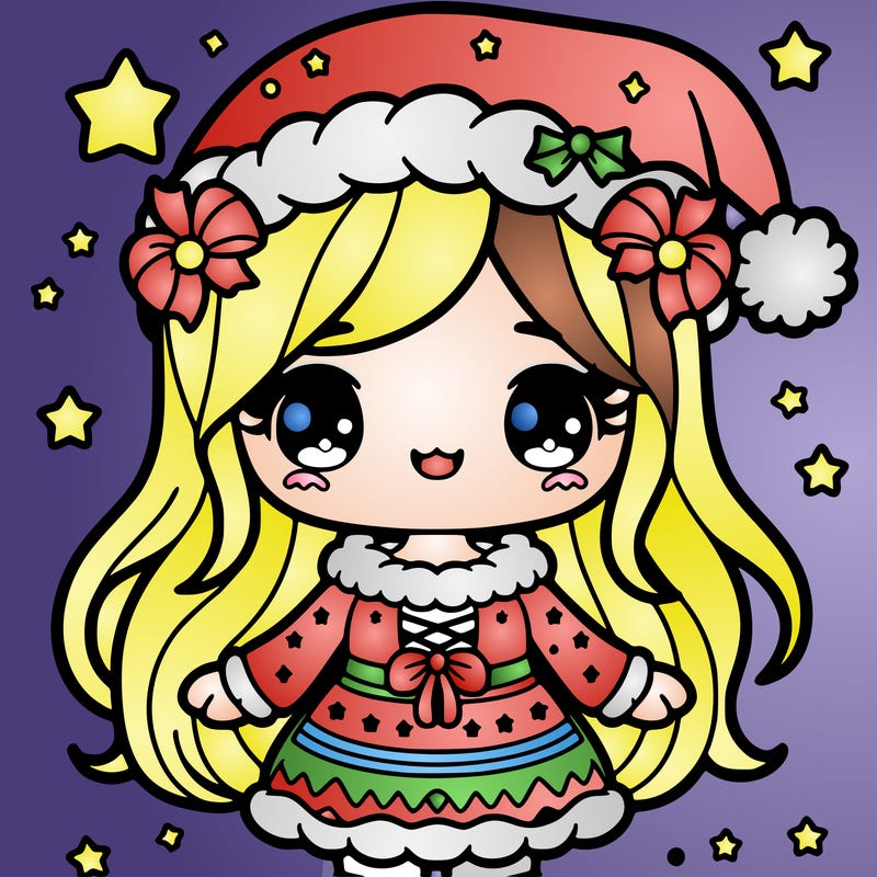 cute christmas girl