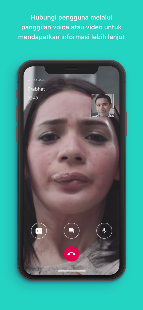 Halodoc for Doctors - Telemedicine video call interface in the Halodoc for Doctors app showing a medical consultation between a doctor and a patient.