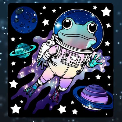 frog in space