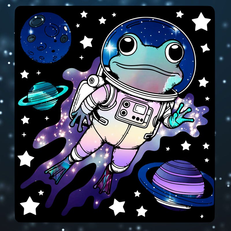 frog in space