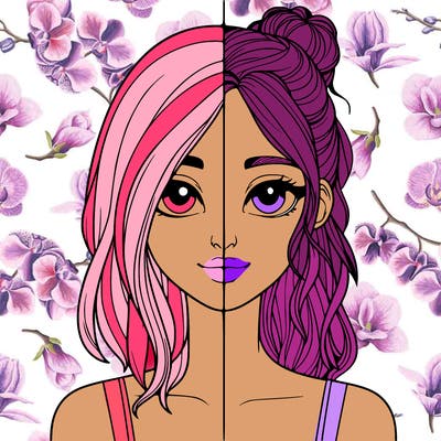 realistic girl split