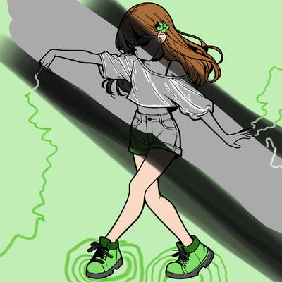 realistic girl danceing