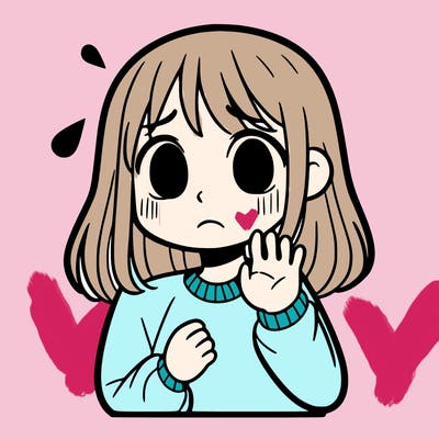 a girl who is afraid