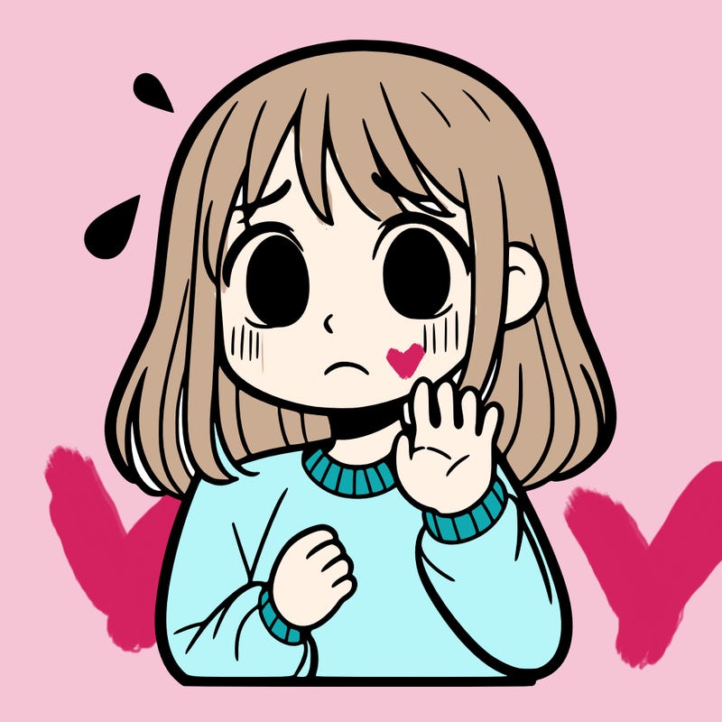 a girl who is afraid