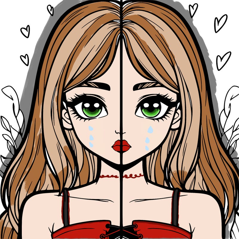 realistic girl split