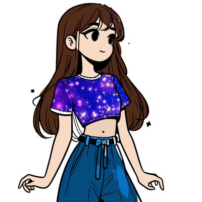 girl in a cute crop top