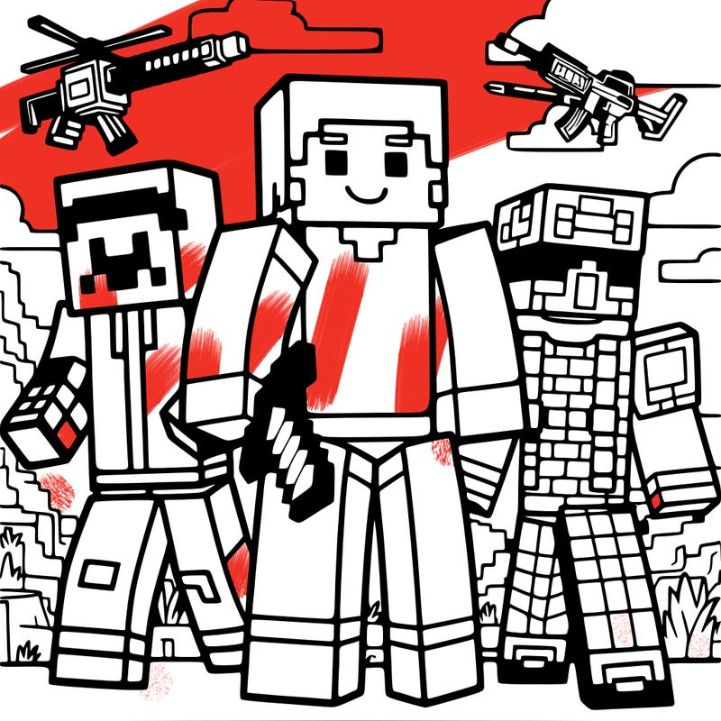 minecraft and roblox and fortnite