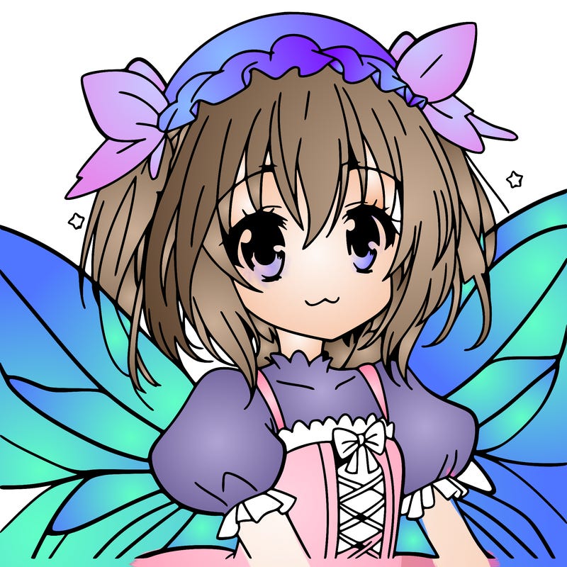 anime girl dressed as a fairy