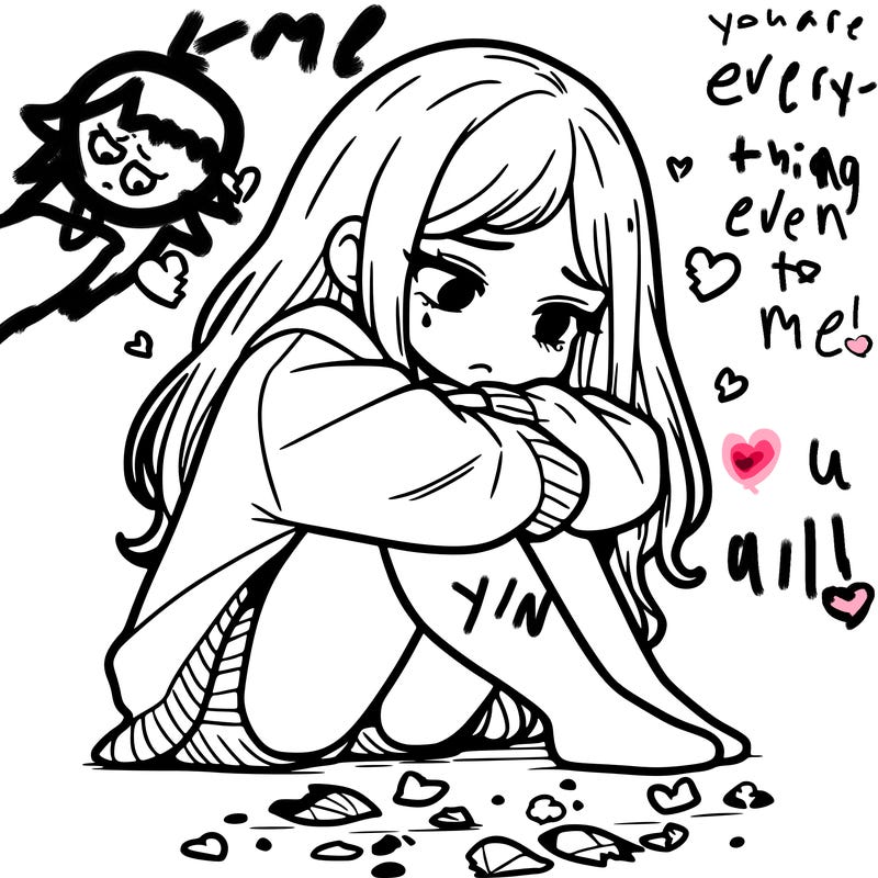 a girl after a breakup