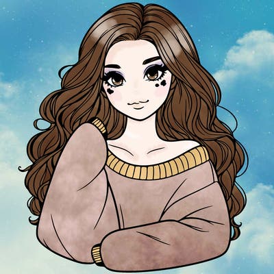 a beautiful girl in a big sweatshirt