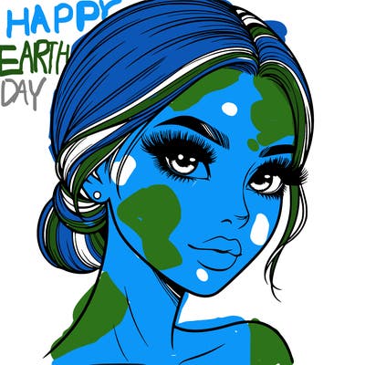 realistic girl with lashes