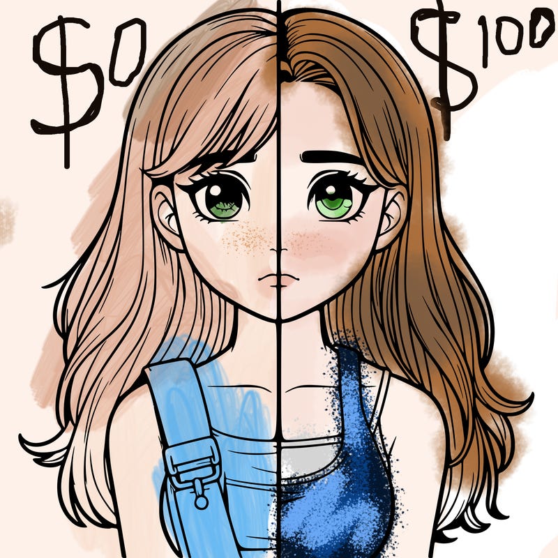 realistic girl split