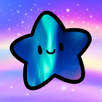 one star in the sky without a face