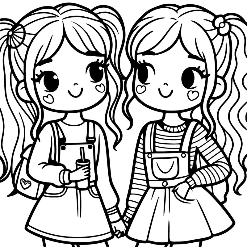 two girl best friends