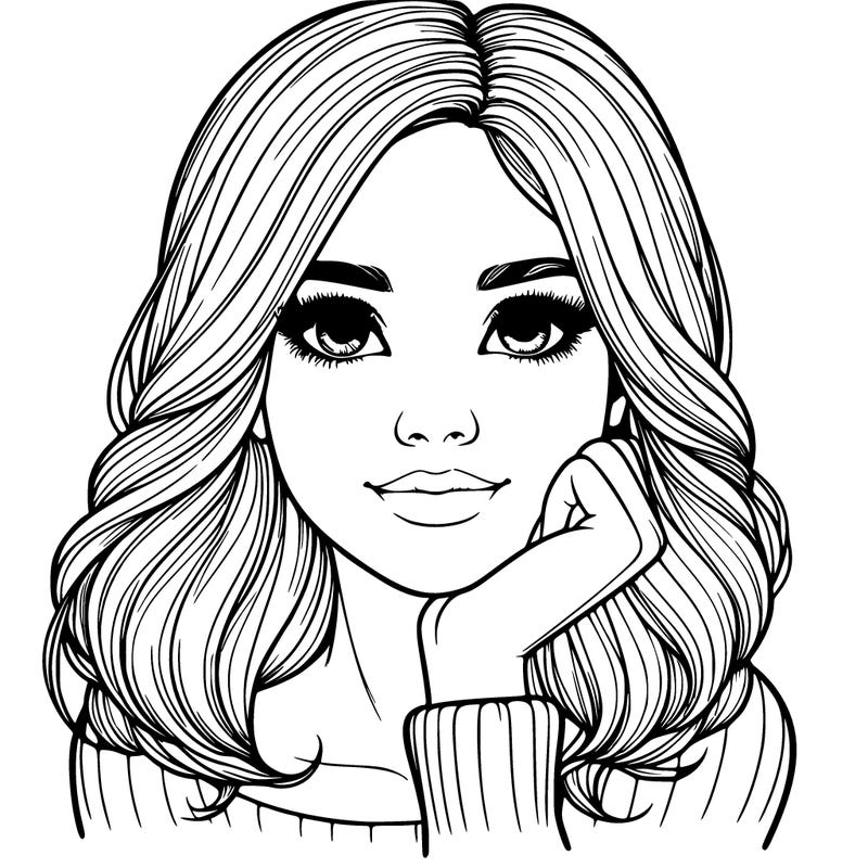 realistic, beautiful girl