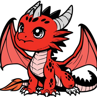 fierce baby night dragon