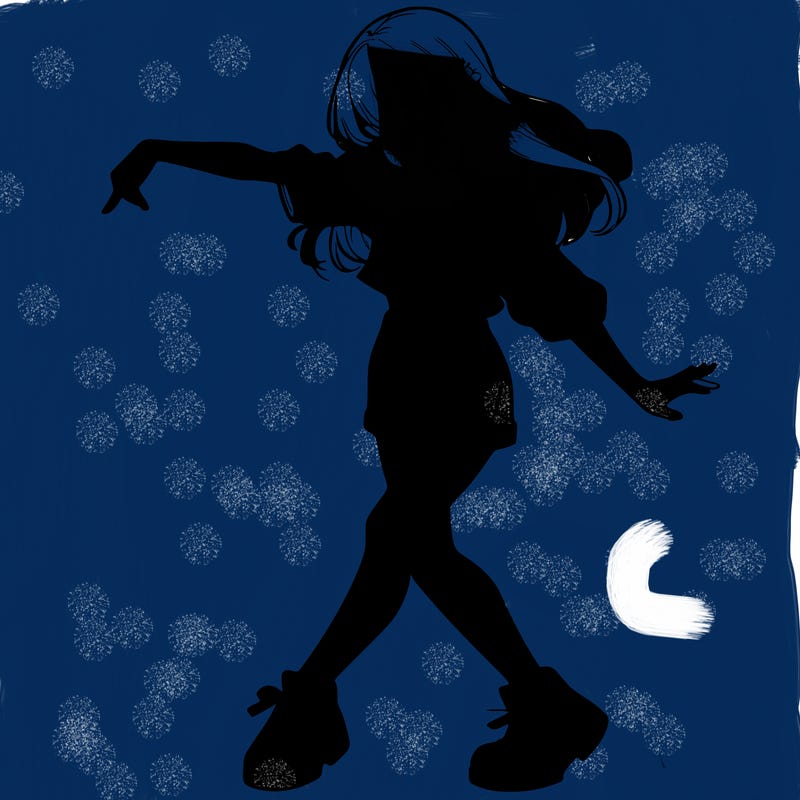 realistic girl danceing